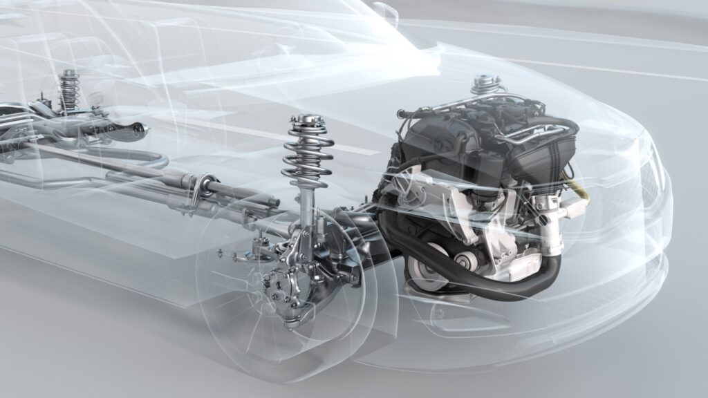 particolare motore per auto automotive - stampi pressofusione di alluminio